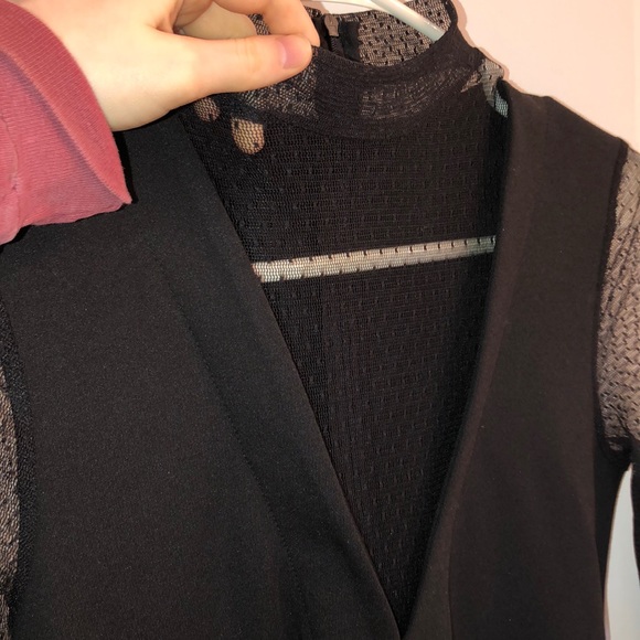 Zara black sexy mesh dress - Picture 3 of 3